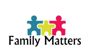 Colorful puzzle pieces representing family